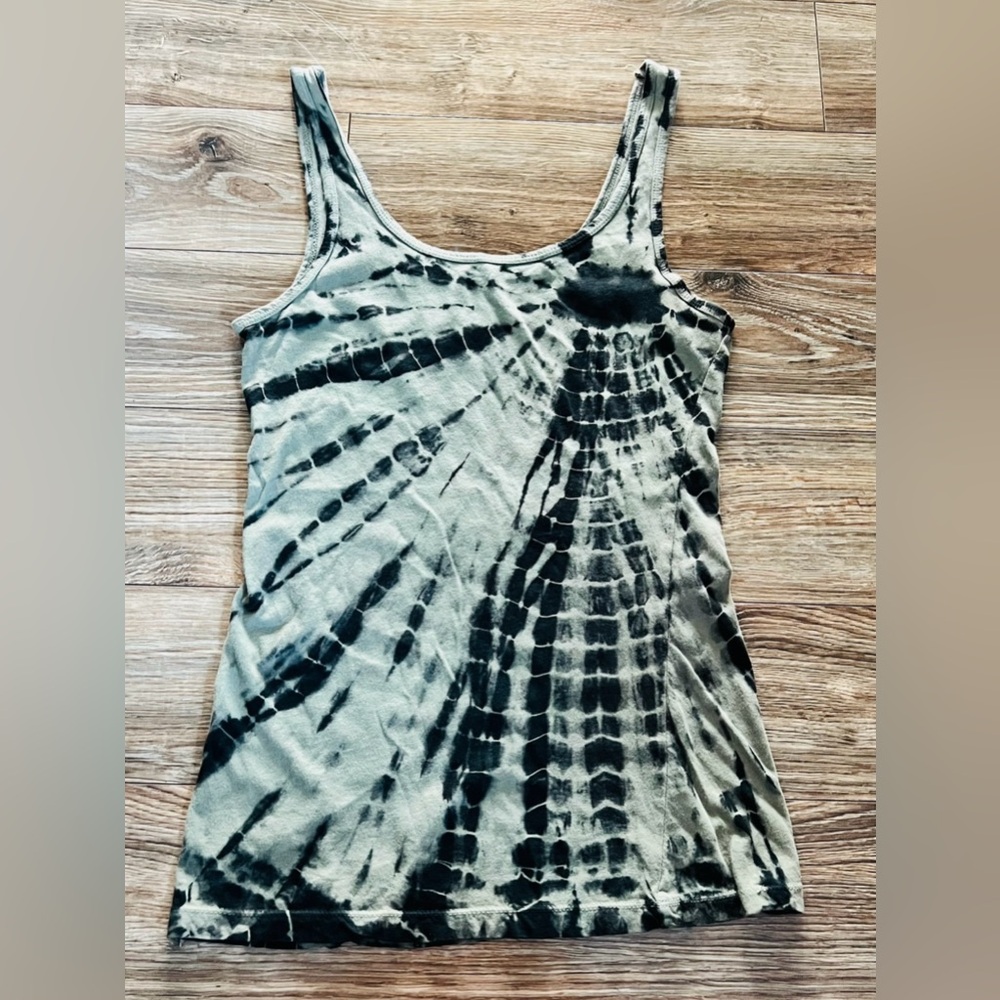 Green/Black Tie Dye Tank